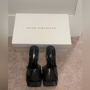 GOOD AMERICAN Cinderella Mules Sandals